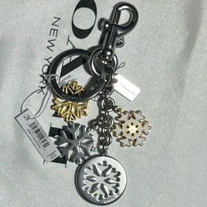 Coach Snowflake Keychain